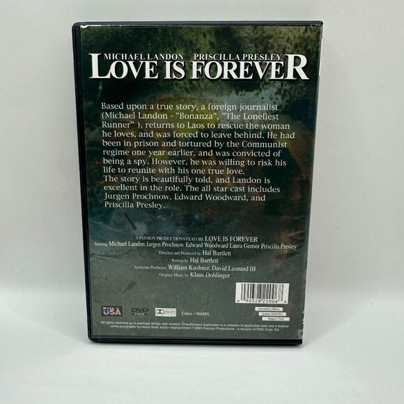 Love Is Forever DVD Michael Landon Priscilla Presley 96 Min Hal Bartlett Drama - Picture 2 of 3